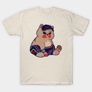 Sauce Covered Cat Wrestler T-Shirt